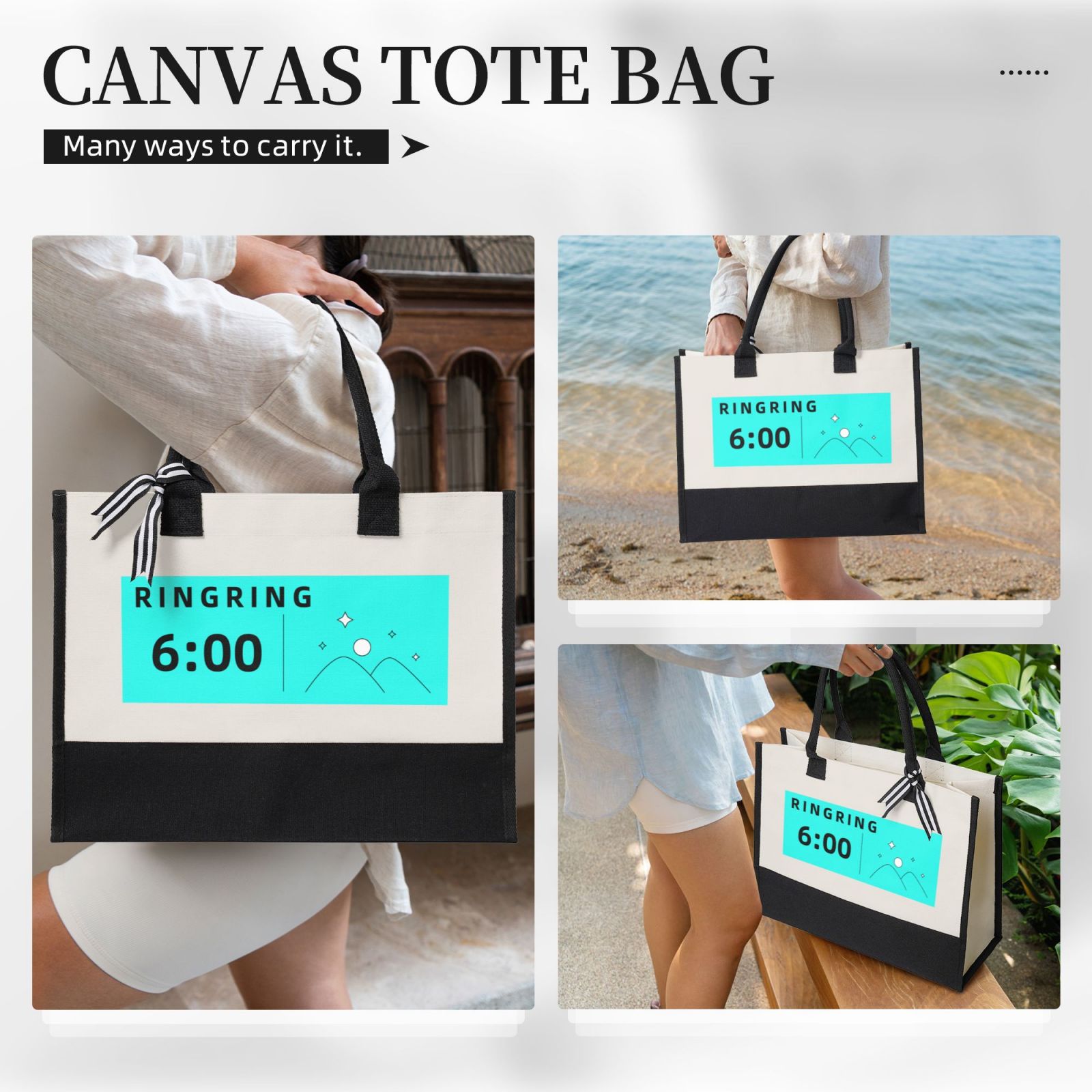 Canvas Gift Shopping Bag